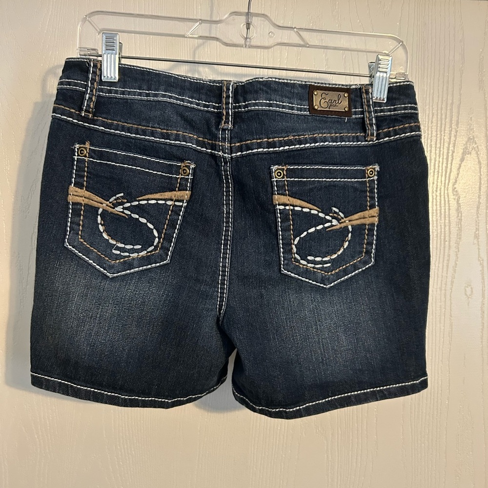Earl Jeans | NWT Dark Blue Denim Shorts Size 6 - Picture 6 of 8